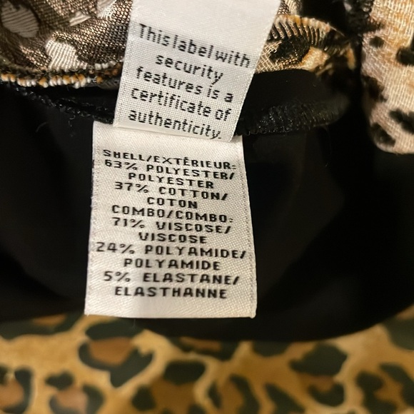 Diane von Furstenberg Beige Leopard Print Pencil Skirt w/ Black Back - Picture 10 of 11